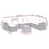 vidaXL Garden Sofa Set Beige Poly Rattan, Tempered Glass, Steel Large - 4 of 4