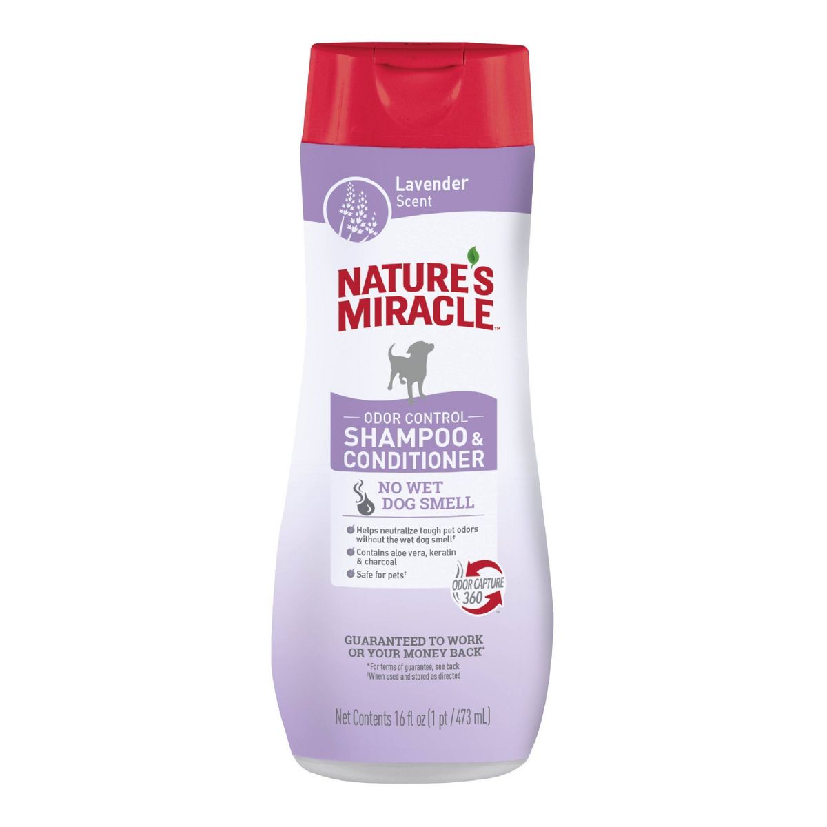 Nature's Miracle Lavender Scented All-Purpose Cleaner Odor Control Shampoo and Conditioner for Dogs - 16 fl oz