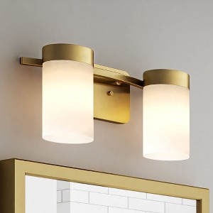 Urban Ambiance Luxury New Traditional Bath Light,  7''H x 15''W,  Satin Gold Finish, ULB2152 - 1 of 4