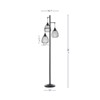 Aukfa 66.1" Modern Tree Floor Lamp with 3 Adjustable Cage Lampshades – Elegant Lighting for Bedroom, Living Room & Office - 4 of 4