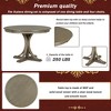 YOOCOZZ  5-Piece Round Dining Set with Curved Trestle Legs - 2 of 4