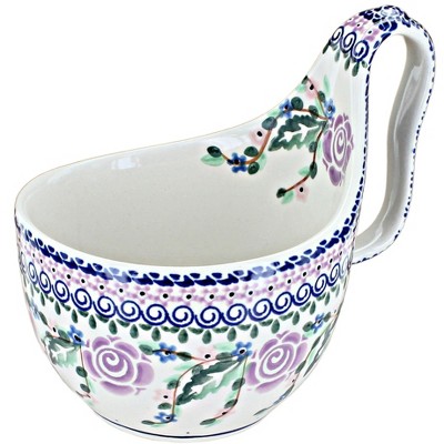 Blue Rose Polish Pottery Millena Soup Mug