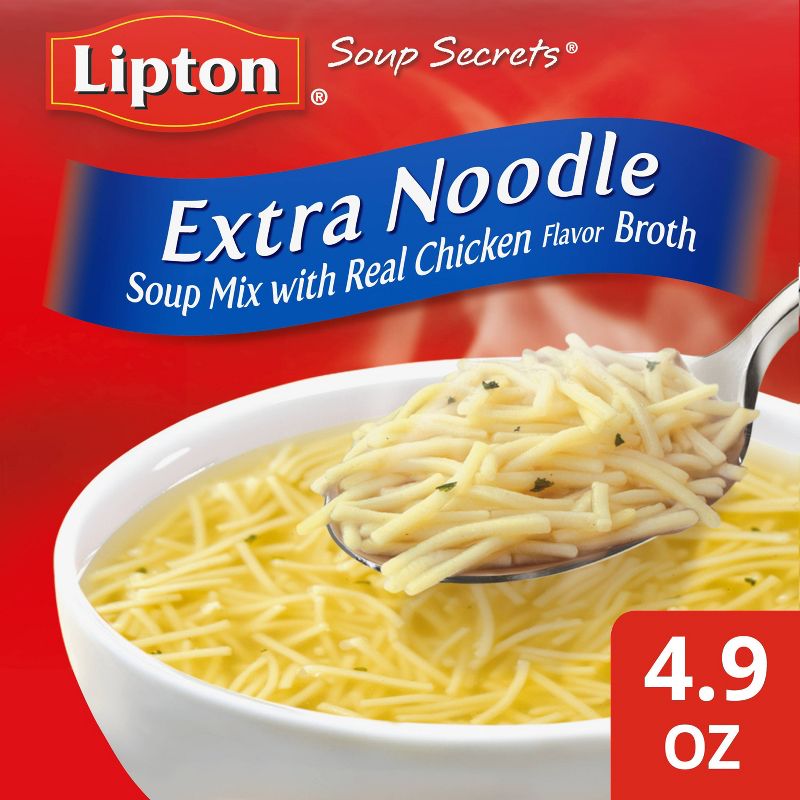 Lipton Soup Secrets Extra Noodle Soup Mix - 4.9oz/2pk, 1 of 8