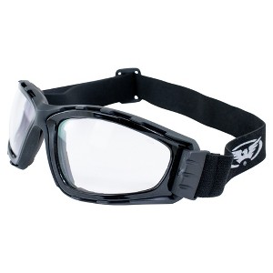 Global Vision Eyewear Trip Safety Motorcycle Goggles with Clear Lenses & Micro-fiber Pouch - 1 of 4