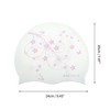 Unique Bargains Silicone Waterproof Vines Print Swim Cap 1 Pc - 4 of 4