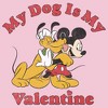 Girl's Mickey & Friends Dog Is My Valentine T-Shirt - 2 of 4