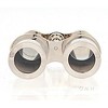 Brass Binoculars 5" H – Shiny Nickel Finish – 8x Magnification with Leather Case By Old Modern Handicrafts - 2 of 4