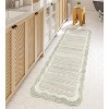 Lahome Machine Washable Gradient Border Wave Floor Mat-Soft Carpet for Living Room, Bedroom, or Entryway - 4 of 4