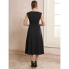 INSPIRE CHIC Women's Formal Eyelet Sleeveless Cut Out Front Flared Casual A-Line Midi Dresses - 4 of 4