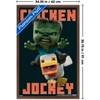Trends International A Minecraft Movie - Chicken Jockey Framed Wall Poster Prints - 3 of 4
