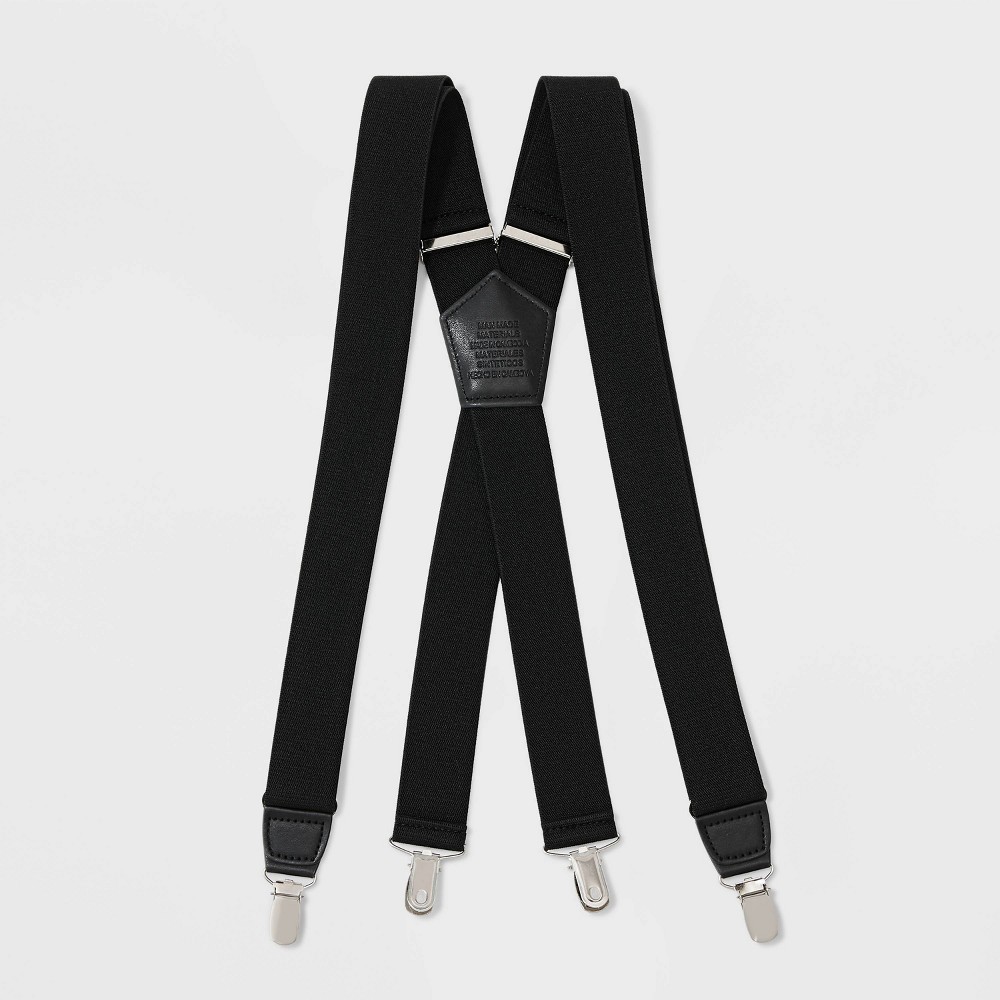 Photos - Belt Men's Stretch Suspender - Goodfellow & Co™ Black One Size