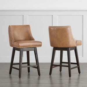 Spruce&Spring Counter Height Swivel Barstool Set of 2 - 1 of 4