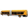 New Flyer Xcelsior XE60 Articulated Transit Bus Yellow with Black 1/87 (HO) Scale Diecast Model by Iconic Replicas - 3 of 4