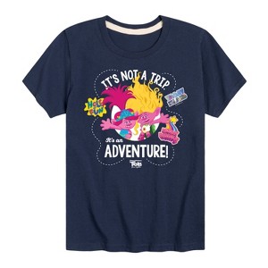 Boys' - Trolls - Not A Trip Adventure Map Poppy and Viva Short Sleeve Graphic T-Shirt - 1 of 4