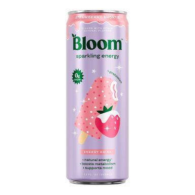 BLOOM NUTRITION Strawberry Shortie Energy Drink - 12 fl oz Can