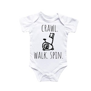 Spin Bike - Baby Boy Girl Clothes Infant Onesie® Funny Cute Newborn GS1 - 1 of 4