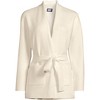 Lands' End Women's Fine Gauge Milano Belted Long Line Cardigan Sweater - 3 of 3