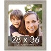 PosterPalooza | 28x36 Wide Barnwood Picture Frame, UV Acrylic, 6 Finishes - Grey, Brown, White, and Black - 2 of 4