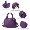 Small Crossbody Bags Classic Double Zip Top Handle Dome Satchel Bag Shoulder Purse - 4 of 4