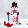 Costway 6FT Inflatable Christmas Skiing Snowman Blow up Party Decoration with LED Lights - 4 of 4