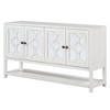 YOOCOZZ MDF Retro Console Table with Mirrored Doors, Durable Acacia Wood Legs and Spacious Shelves - 4 of 4