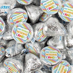 85 pcs Thank You Candy Gift Milk Chocolate Hershey's Kisses (13.6oz) - No Assembly Required - You Deserve Candy - 1 of 1