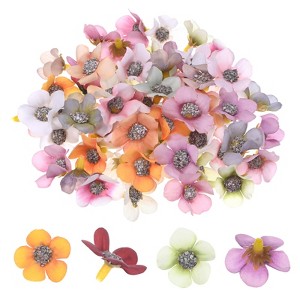 Unique Bargains Silk Decor DIY Wedding Mini Bulk Artificial Daisy Flowers Heads - 1 of 4