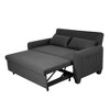NicBex Convertible Sofa Bed Couch with Adjustable Back & Pillows,Oversized Upholstered Sleeper Sofa for Living Room,Bedroom - 3 of 4
