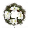 Nearly Natural 20” Cedar, Amaryllis and Ruscus with Berries Artificial Wreath - 2 of 3