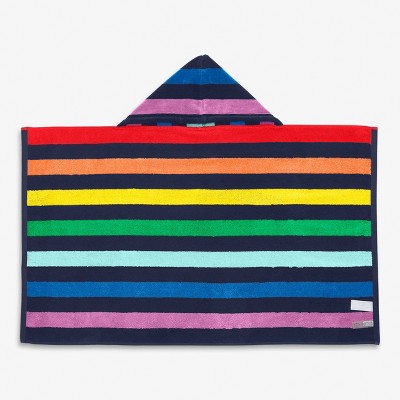 Primary Kids Rainbow Stripe Hoodie Towel