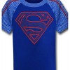 Kids Superman Symbol on Blue Space Dye T-Shirt - 2 of 4