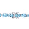 EVERLY JEWELRY | Sterling Silver 28 1/2 CT TGW Sky Blue Topaz Bracelet, 7.25-inch - 4 of 4