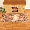 Collections Etc Beautiful Leafy Branches Design Accent Rug - 2 of 2