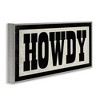 Stupell Industries Vintage Howdy Sign Black Framed Giclee Art - 3 of 4