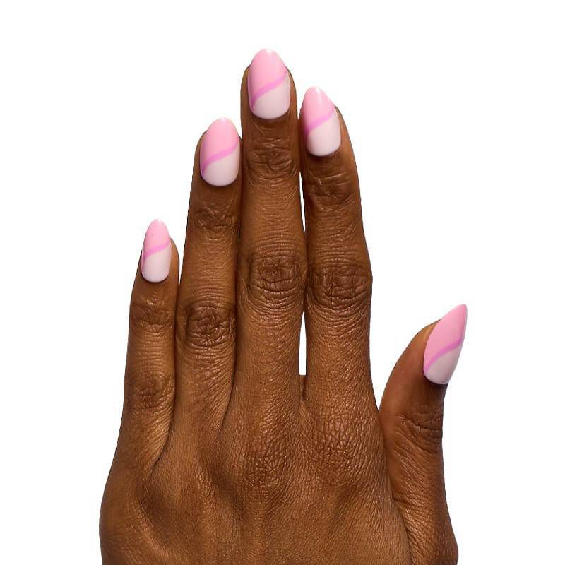 Olive &#38; June Press-On Fake Nails - M Almond - Pink Simple Twist - 42ct, 5 of 9