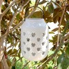Disney 6.8" Ceramic Minnie Mouse Candle Lantern White/Black: Outdoor Decor, Pillar & Tealight Compatible - 4 of 4
