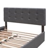 NicBex Queen Size Wooden Platform Bed, Modern Bed Frame with Twin XL Trundle and 2 Drawers, Upholstered Bed for Bedroom - 4 of 4