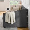 Sapphtopaz Upholstered Daybed with Drawers Bed Frame Waved Shape Arms Sofa Bed Bedroom Furniture, Easy Assembly, No Box Spring Needed - 4 of 4