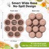 Prep Silicone Baby Food Freezer Tray with Clip-on Lid, 2oz x 10 Silicone Freezer Molds, BPA-Free Baby Food Storage - 2 of 4