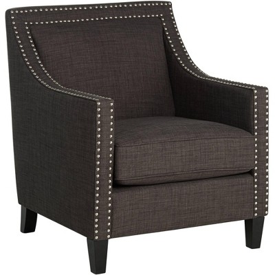 Studio 55D Flynn Heirloom Charcoal Upholstered Armchair