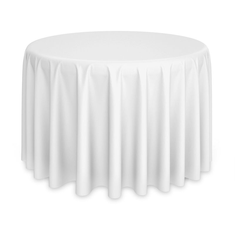 Lann's Linens Polyester Fabric Tablecloth for Wedding, Banquet, Restaurant - Round, 1 of 6