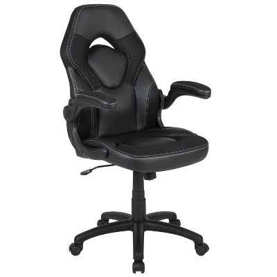 Blackarc High Back Adjustable Gaming Chair With 4d Armrests, Head Pillow  And Adjustable Lumbar Support In Black With Red Stitching : Target