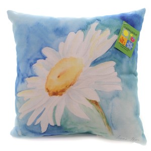 17.0 Inch Daisy Sunshine Pillow Climaweave Throw Pillows - 1 of 2
