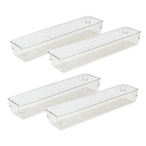 Trio Home Trio Essentials 3PC Drawer Organizers, Storage Bins for Makeup, Bedroom, Kitchen Gadgets Utensils