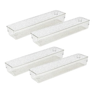 Trio Home Draw Organizers, Storage Bins for Makeup, Bedroom, Kitchen Gadgets Utensils and Office, Bathroom and Vanity Drawer Organizer Trays - 1 of 4