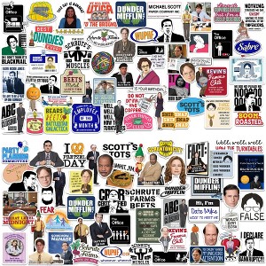 The Office 100ct Vinyl Large Deluxe Stickers Variety Pack - 1 of 4