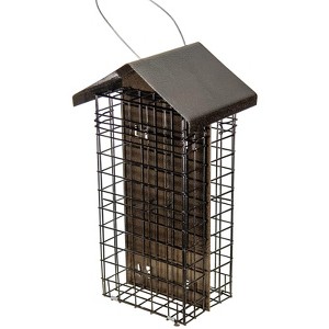 JCs Wildlife Metal House Four Cake Suet Cage (Bronze) - 1 of 4