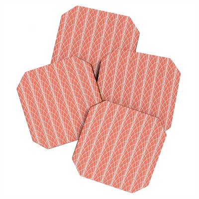 Heather Dutton Arcada Persimmon Set of 4 Coasters - Deny Designs