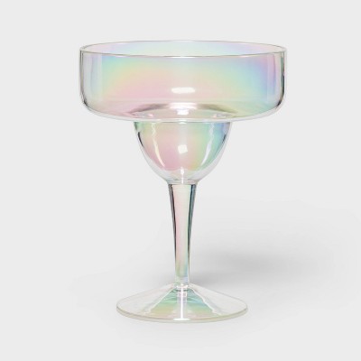 16oz Plastic Iridescent Margarita Glass 