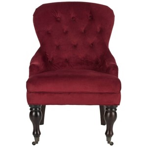 Falcon Arm Chair Red Velvet - Safavieh